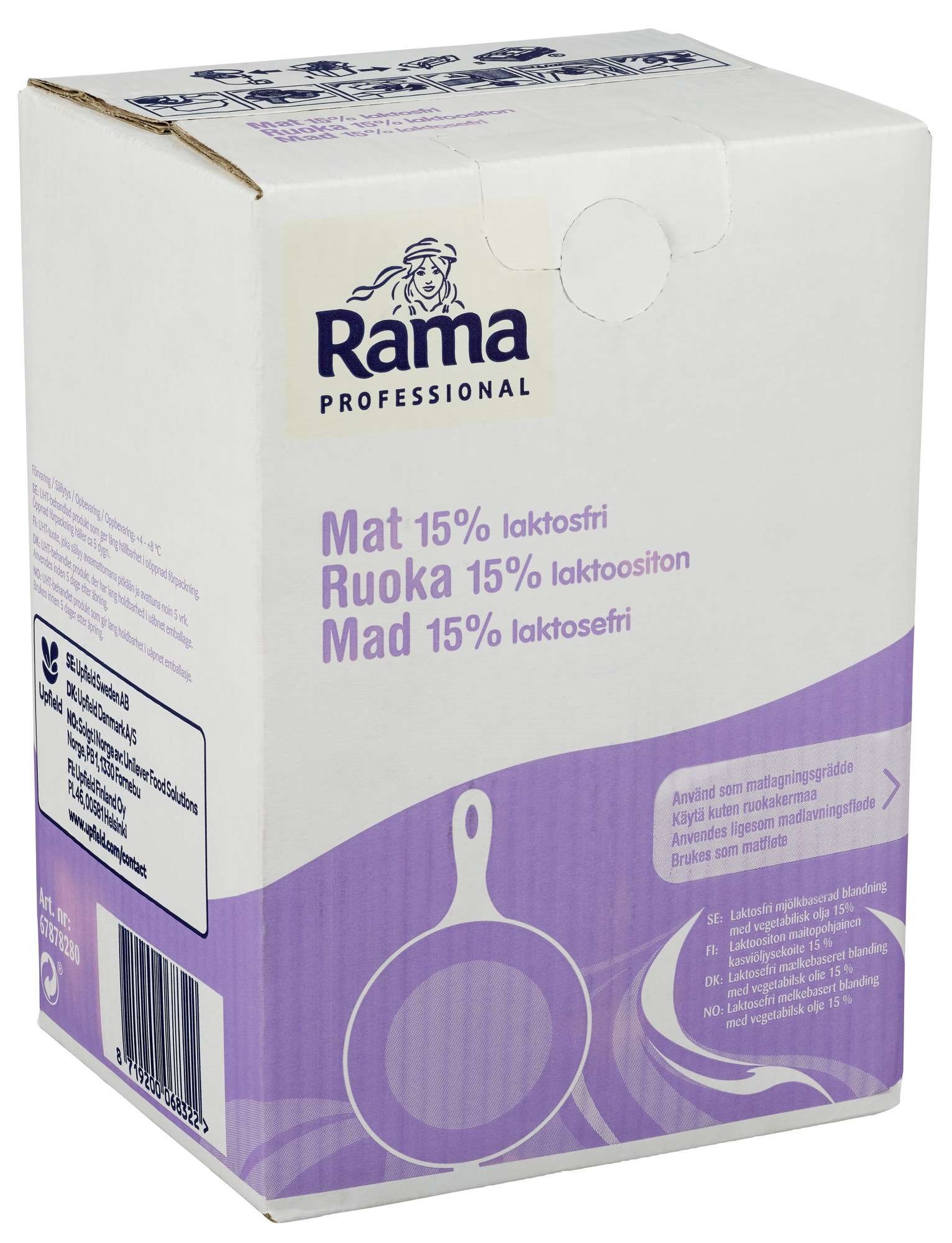 Mat 15% laktosefri bib 10l