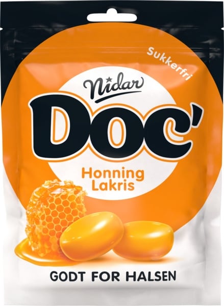 Doc honning-lakris sukkerfri   50g