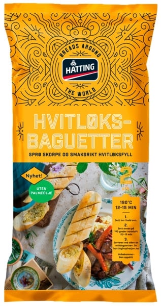 Hvitløksbaguetter   2x175g