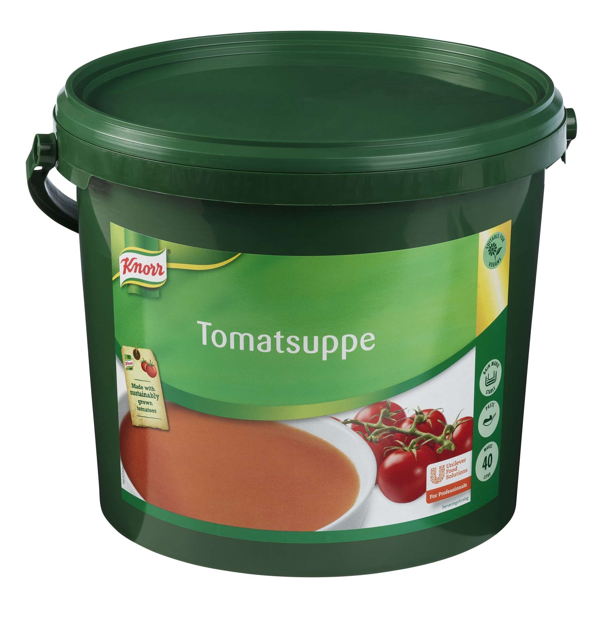 Tomatsuppe, pasta    40l     4kg