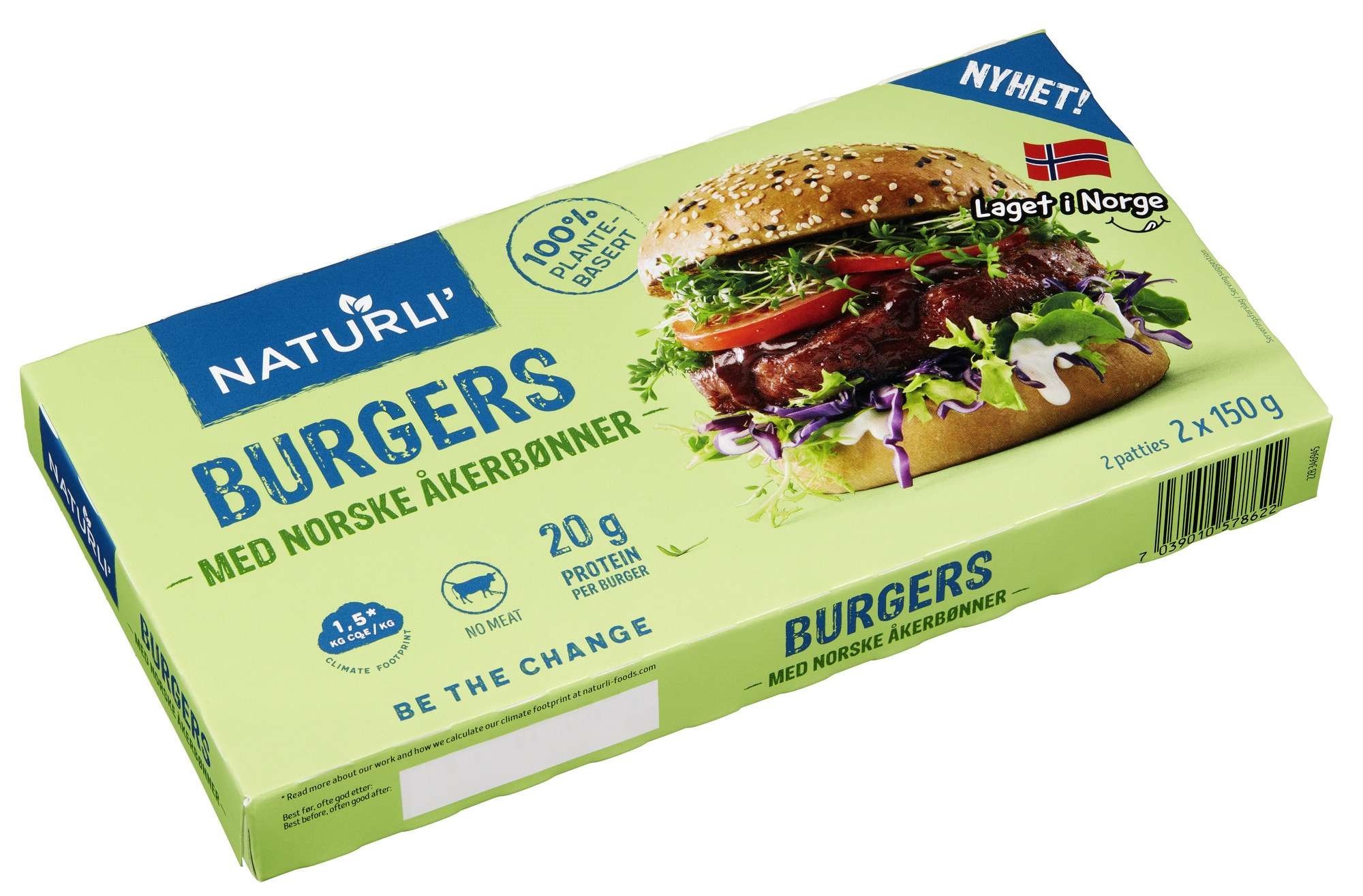 Burgers åkerbønner & erter   2x150g