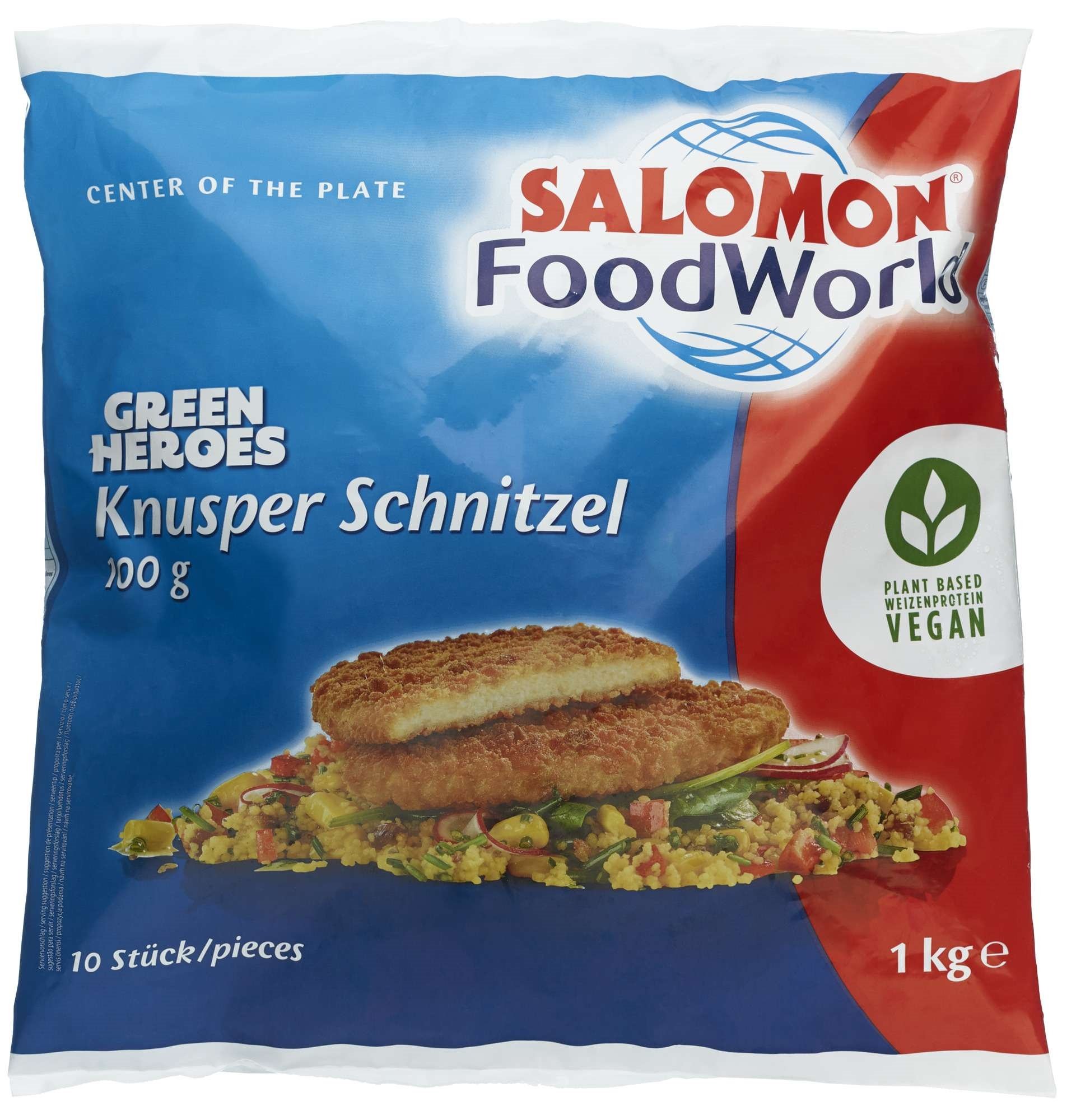 Knusper hveteprotein vegan schnitzel 100g  1kg