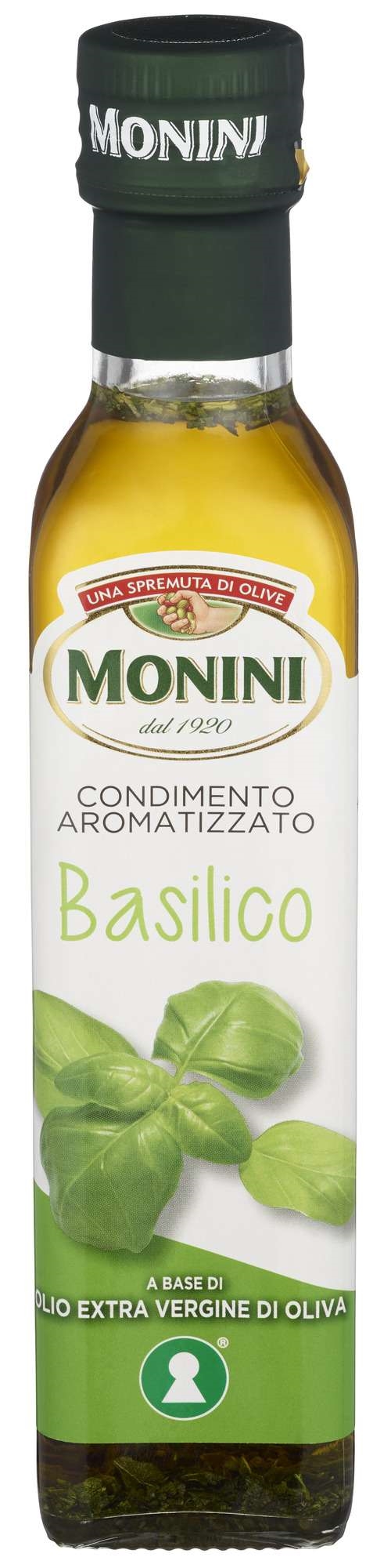 Monini ekstra jomfru olivenolje basilikum  250ml