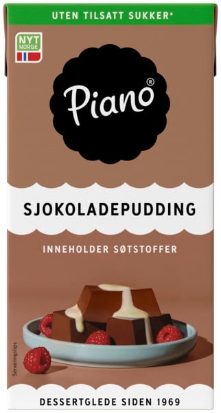 Piano sjokopudding uten 0,5l