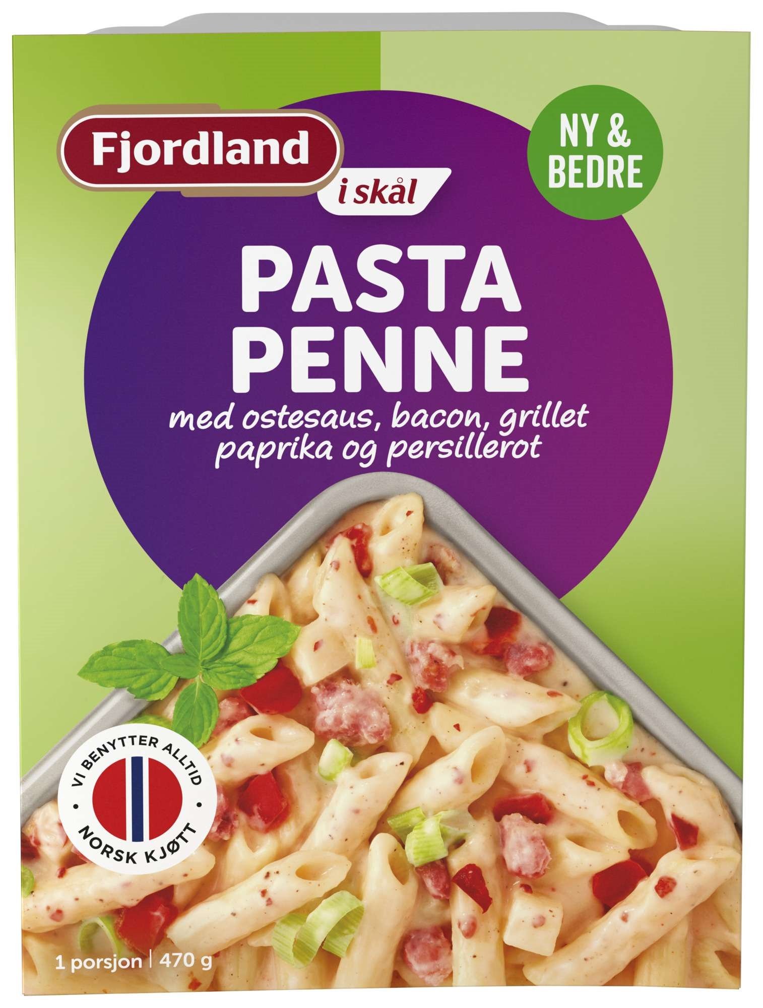 Fjordland pasta penne skål 470g