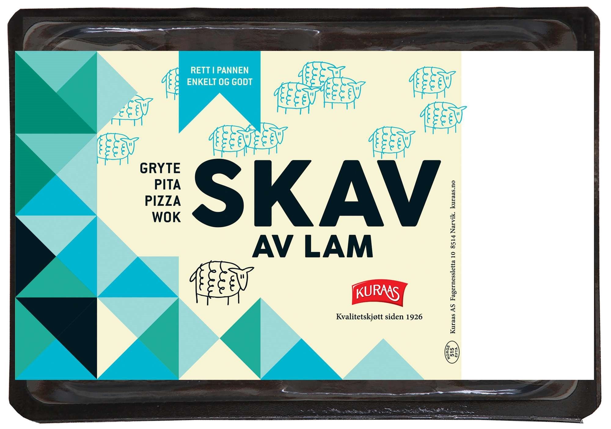 Skav av lam   400g