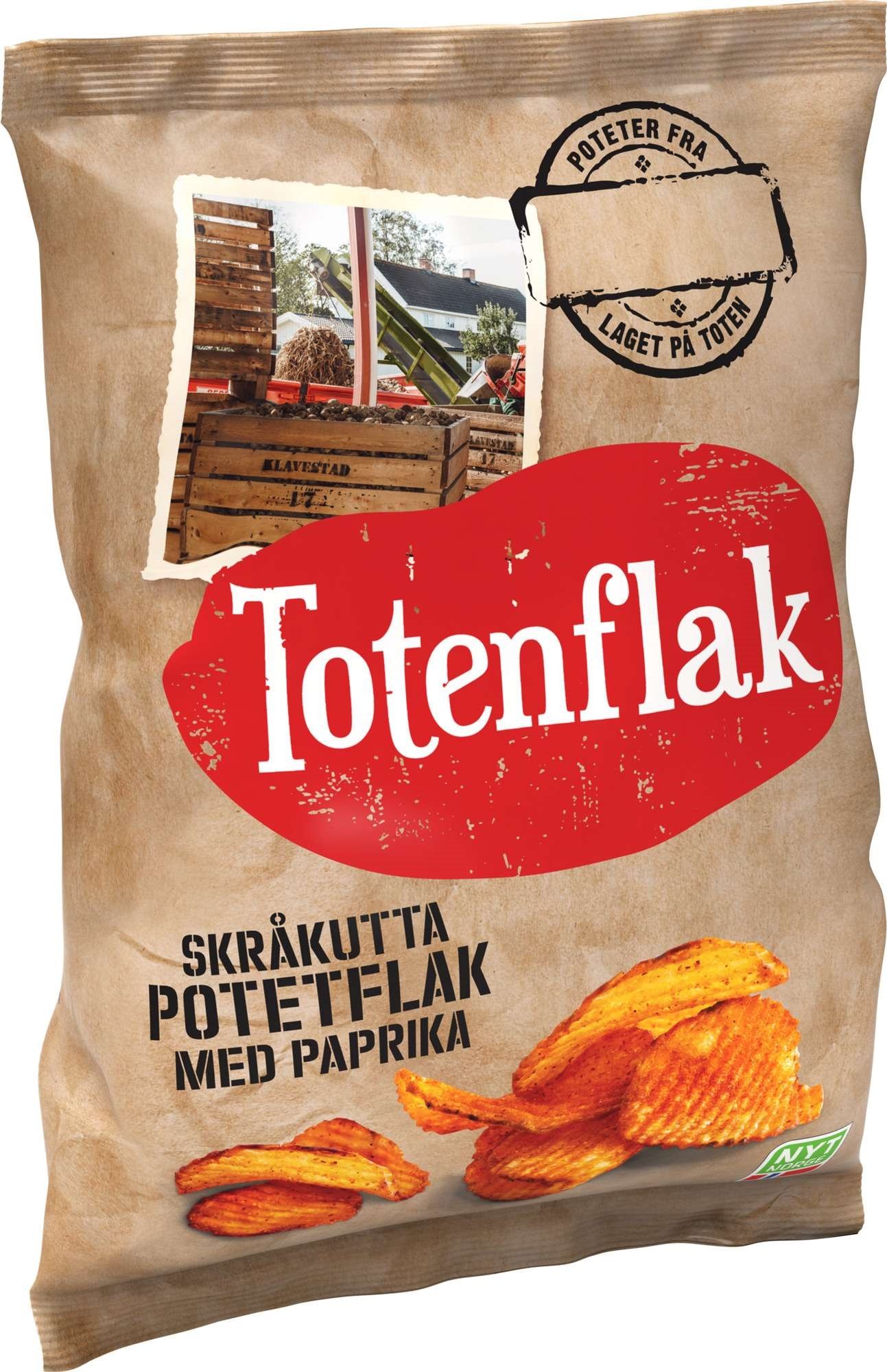 Totenflak skråkutta paprika  180g