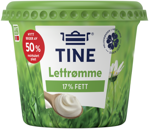 Tine lettrømme beger              300g