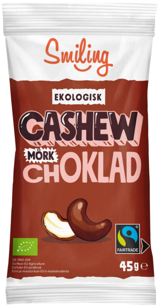 Cashew choklade økol.  45g