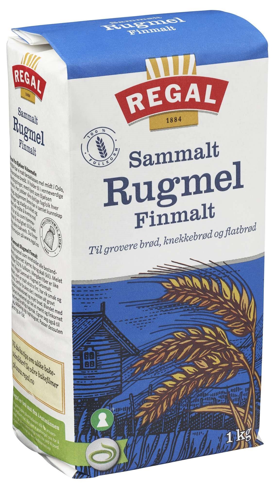 Rugmel sammalt fin   1kg