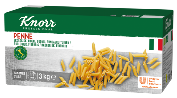 Knorr penne fiberrik pasta økol.   3kg