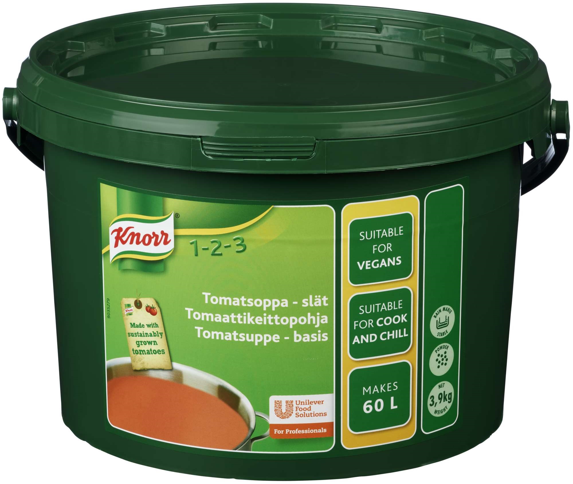 Tomatsuppe, basis    60l   3,9kg