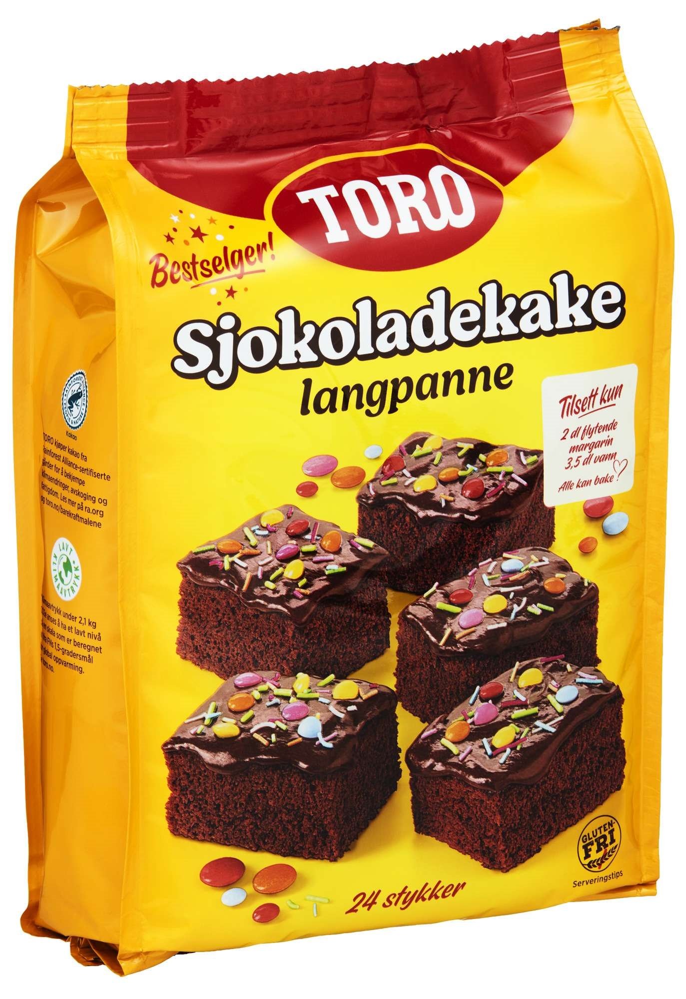 Sjokoladekake langpanne 854g