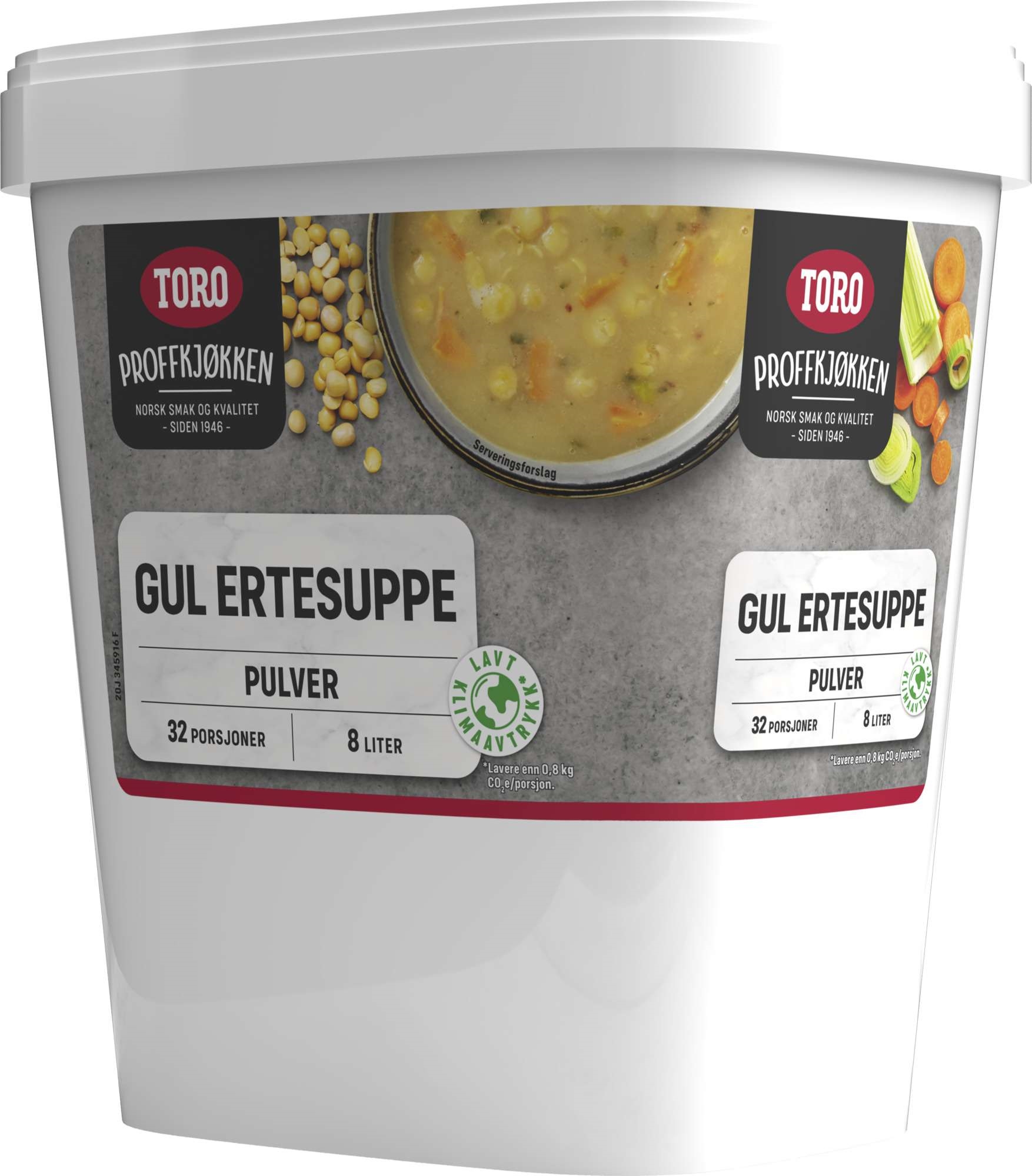 Ertesuppe gul toro 8l   1,2kg