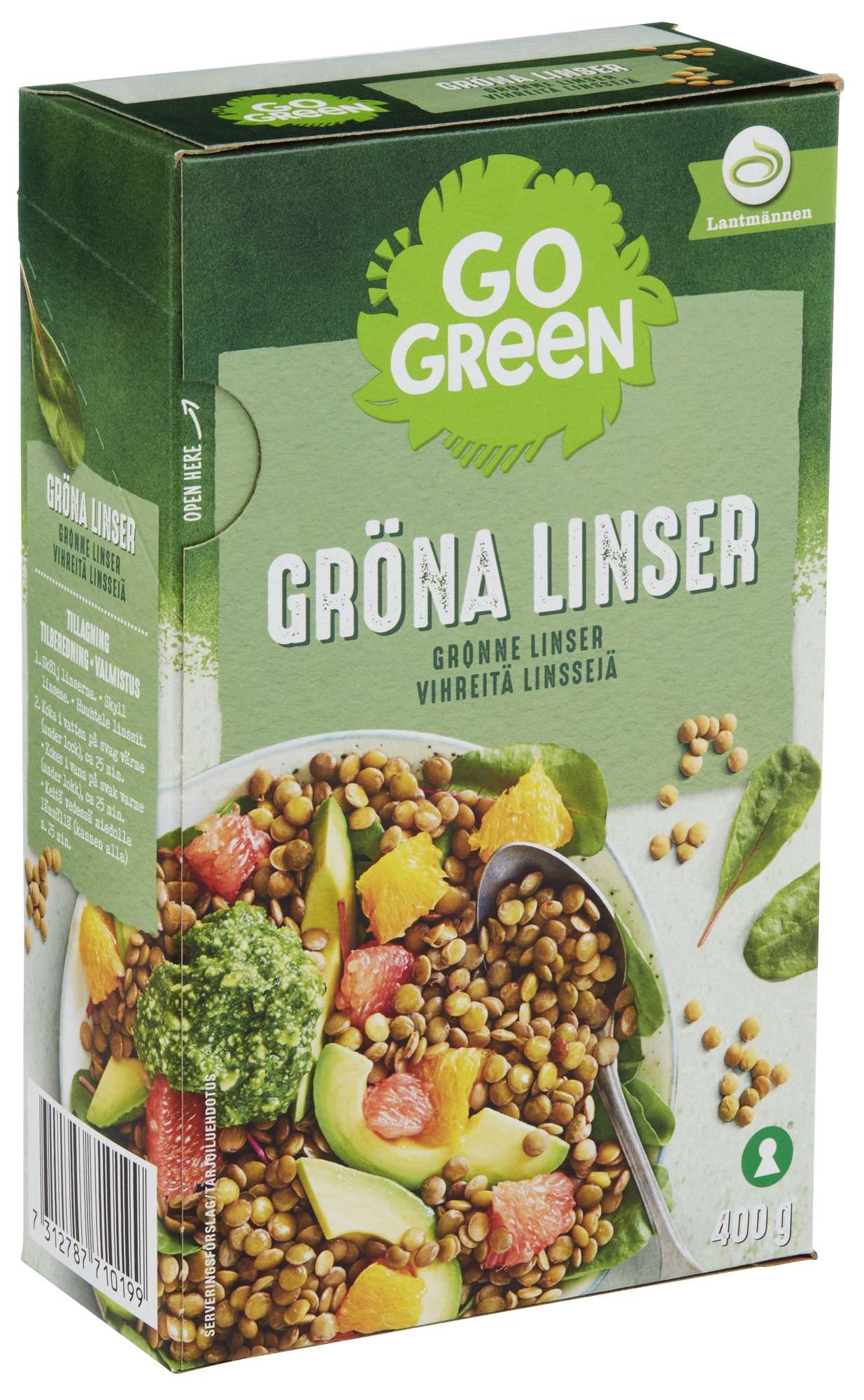 Grønne linser   400g