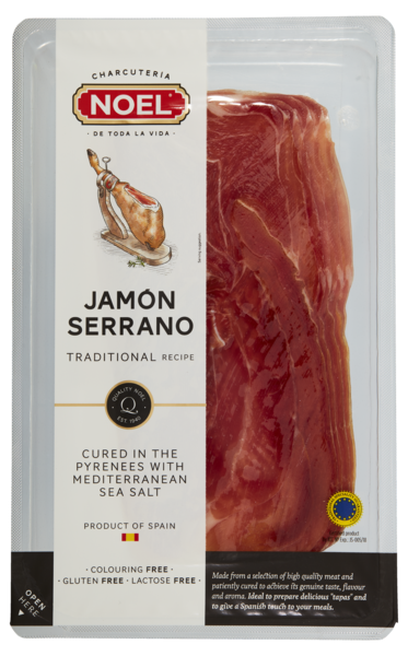 Serrano 9mnd skivet   80g