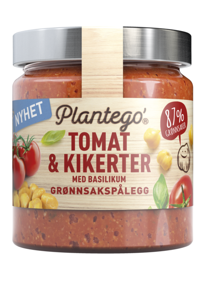 Tomat og kikerter m/basilikum   165g