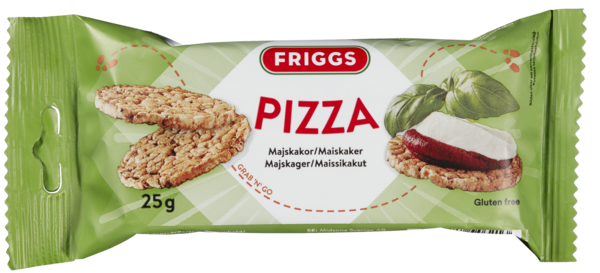 Maiskaker snack pack pizza glutenfri  25g