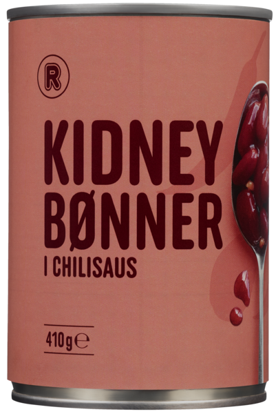 Kidneybønner i chili  410g