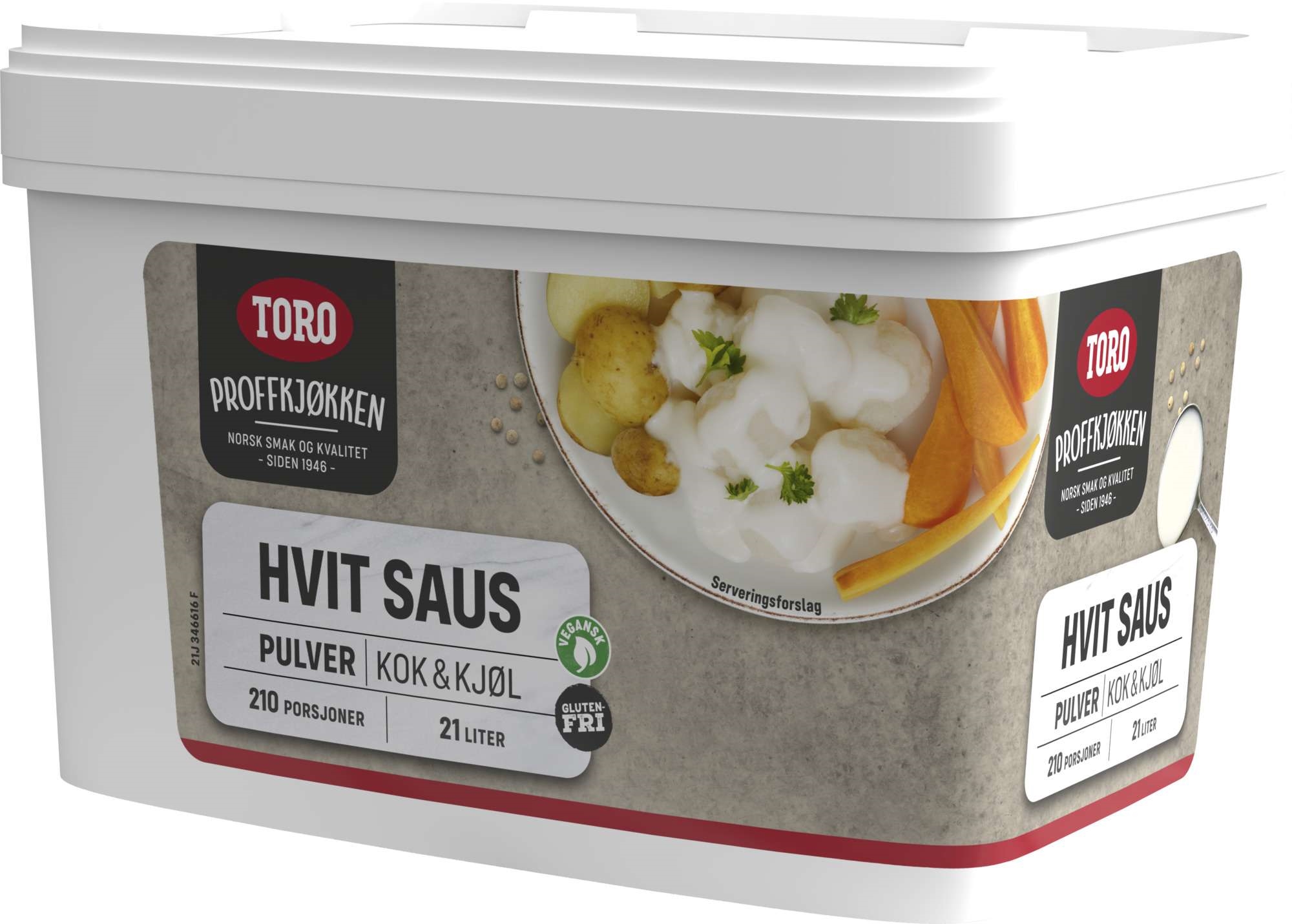 Hvit saus kok&kjøl  800g