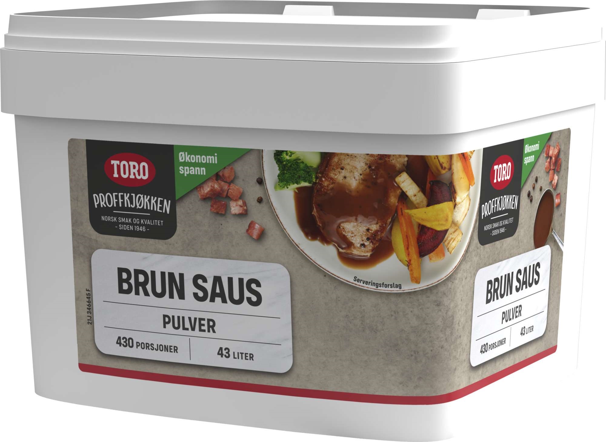 Brun saus 43l           4kg