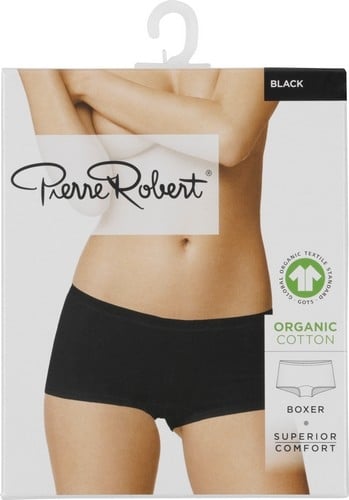 Cotton boxer dame svart  m