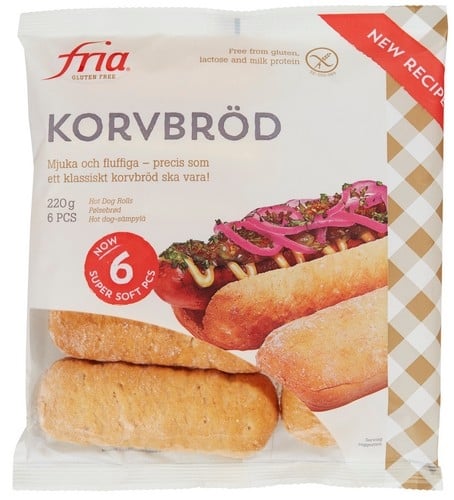 Pølsebrød glutenfri   220g