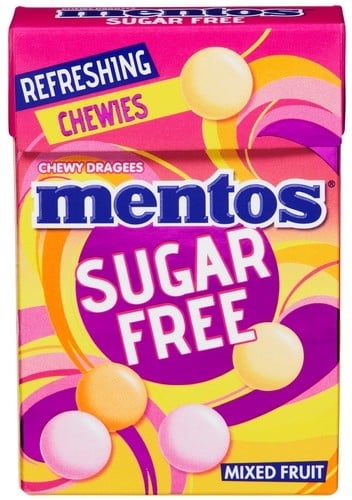 Mentos mixed fruit sugarfree   45g