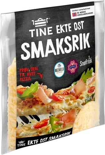 Ekte revet ost smaksrik  200g