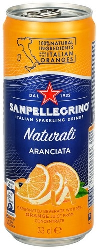 San pellegrino aranciata  slim can   24x33cl