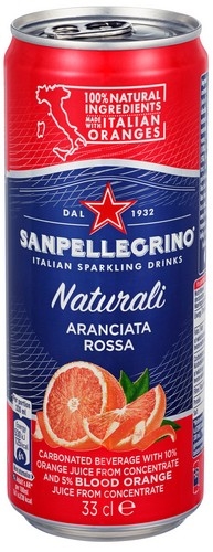 San pellegrino aranciata rossa slim bx   24x33cl