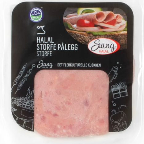 Halal pålegg storfe oppskåret    200g