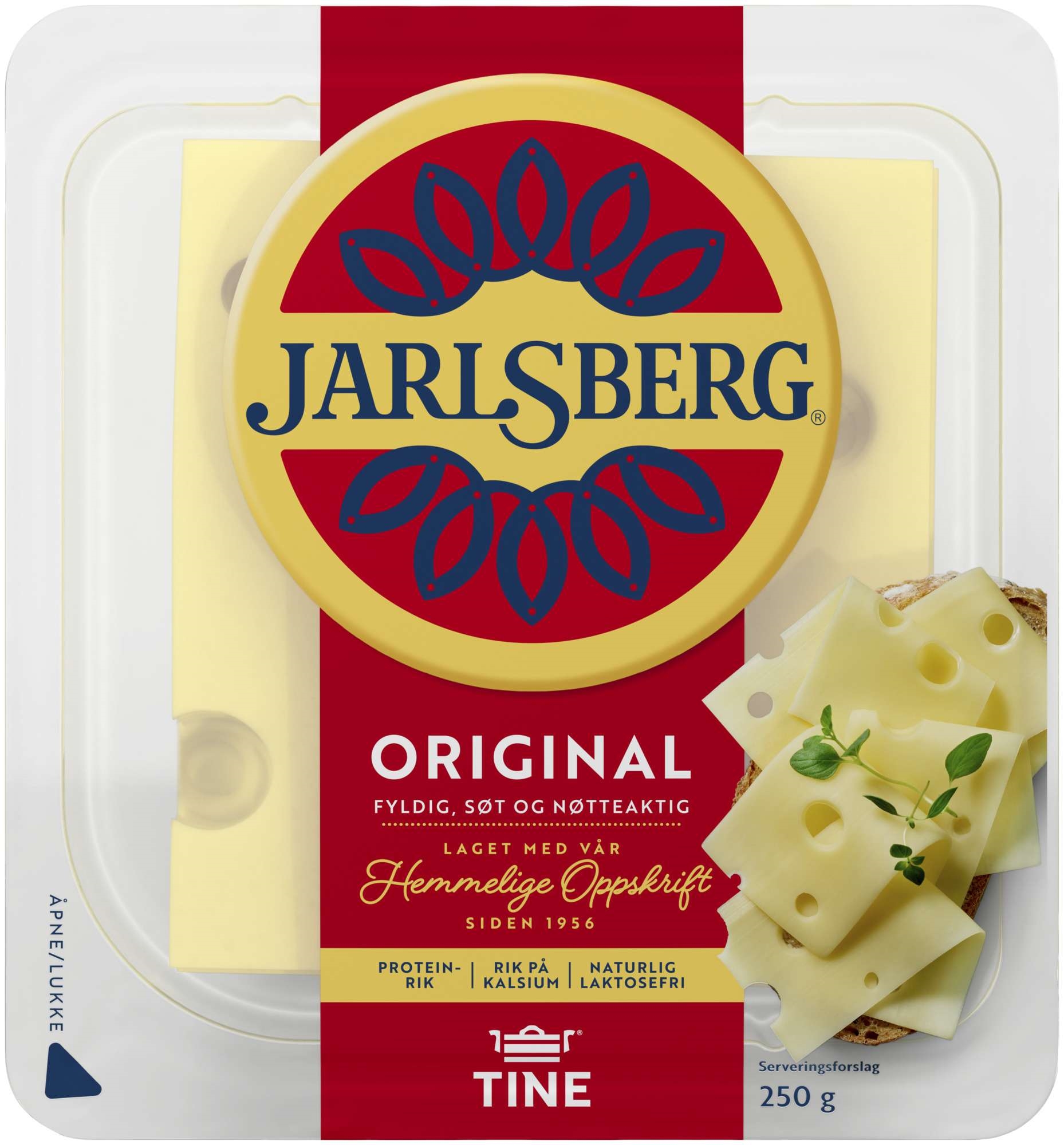 Jarlsberg 27% i skiver   250g