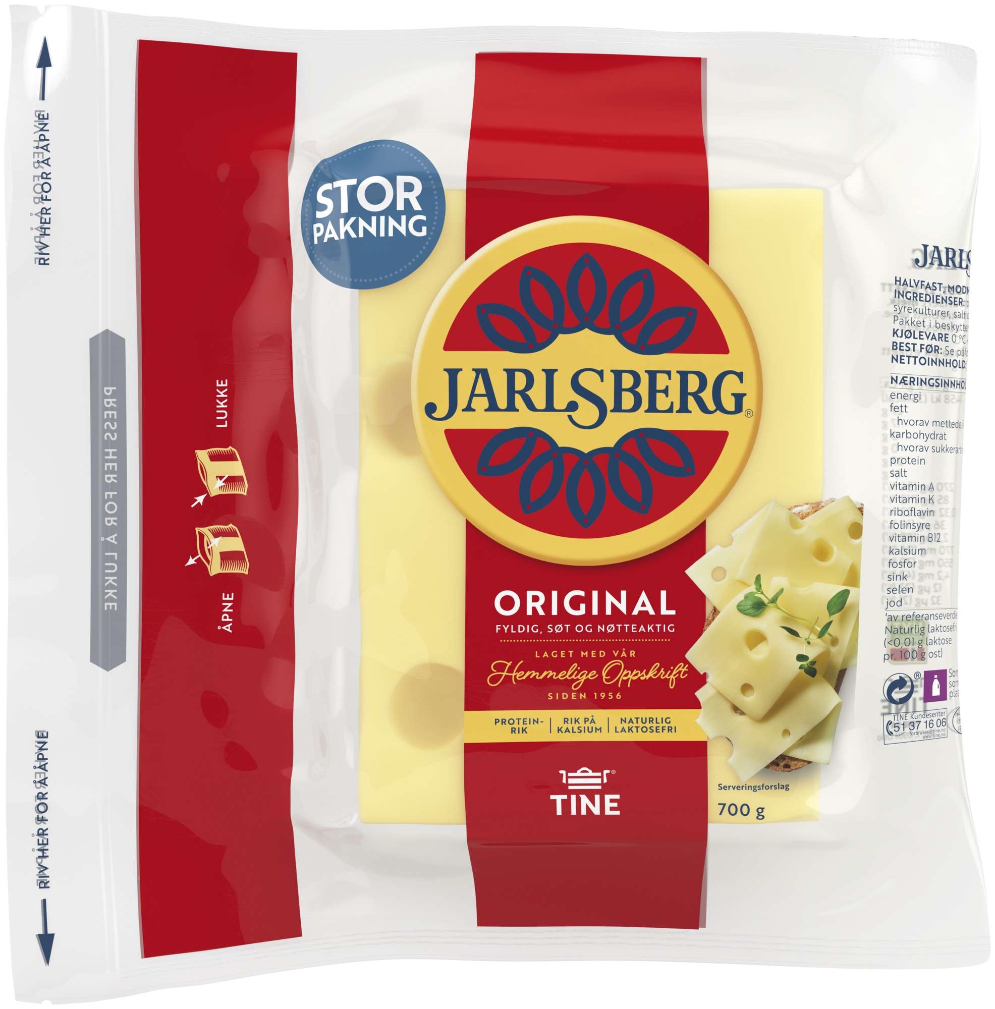 Jarlsberg 27% sk.fri   700g