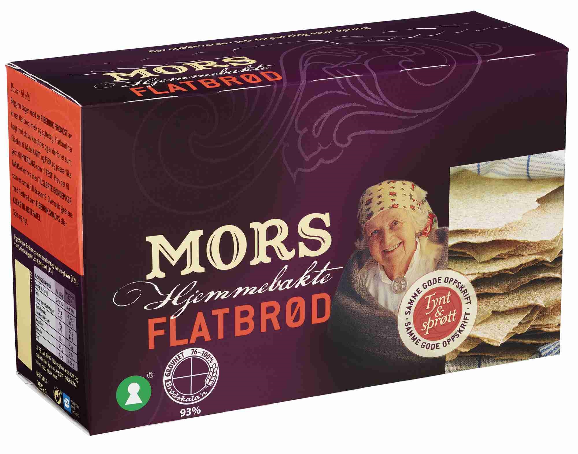 Mors flatbrød hjemmebakt    260g