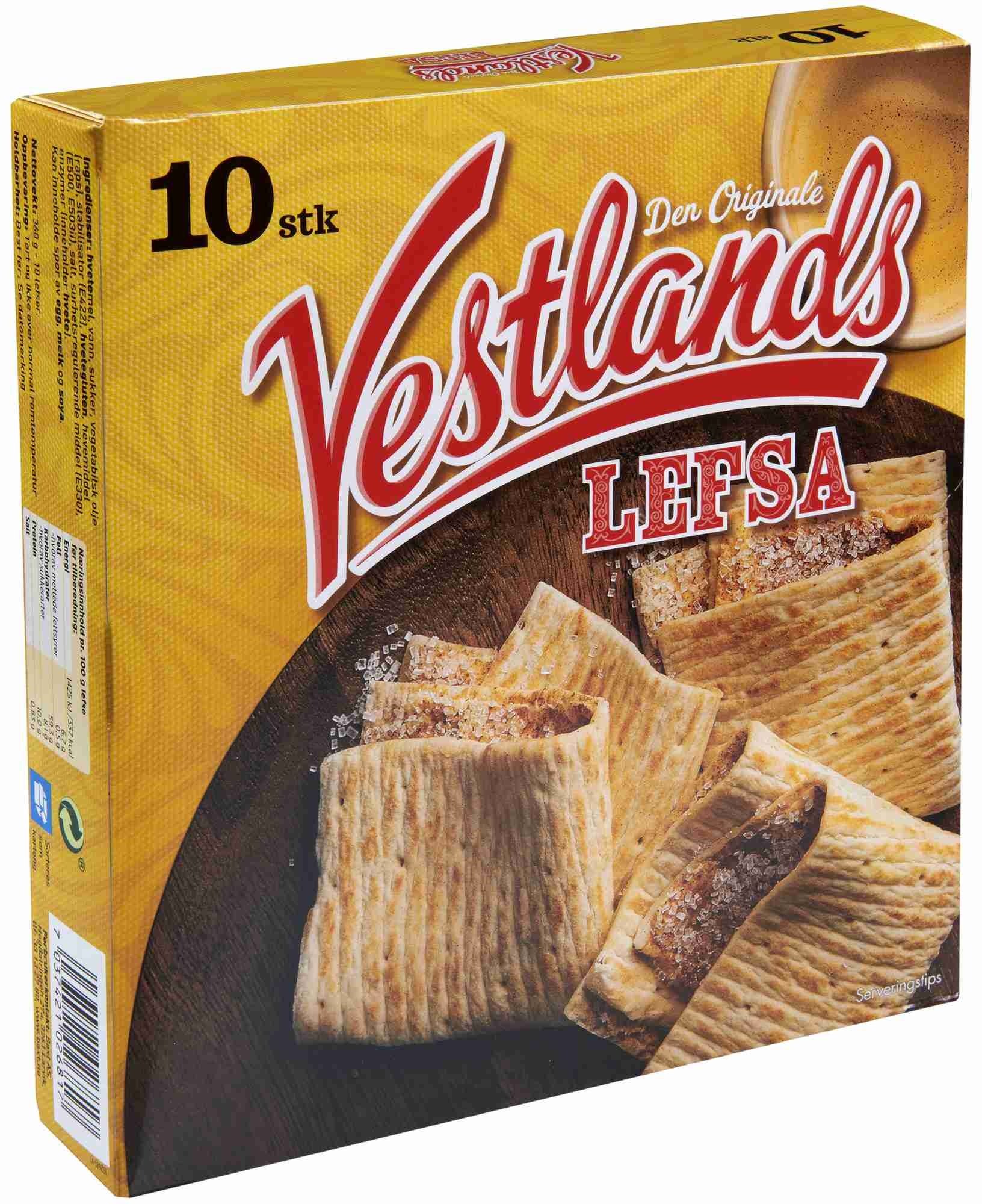 Vestlandslefsa 10stk  360g