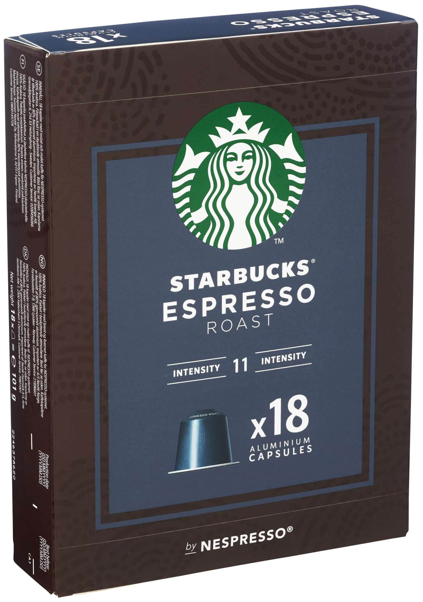 Starbucks espresso roast mpk x18   101g