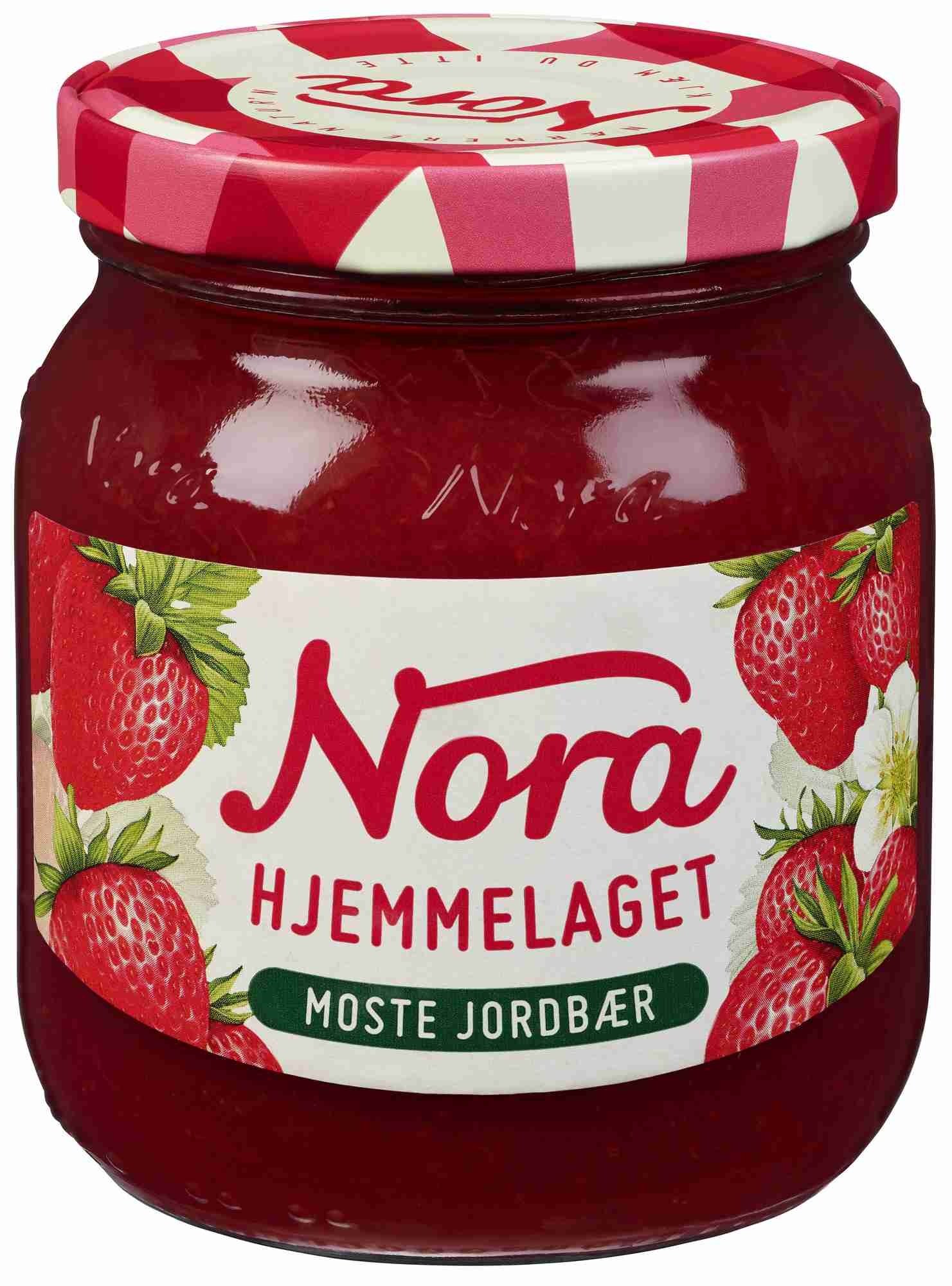 Moste jordbær hjemmelagd   390g