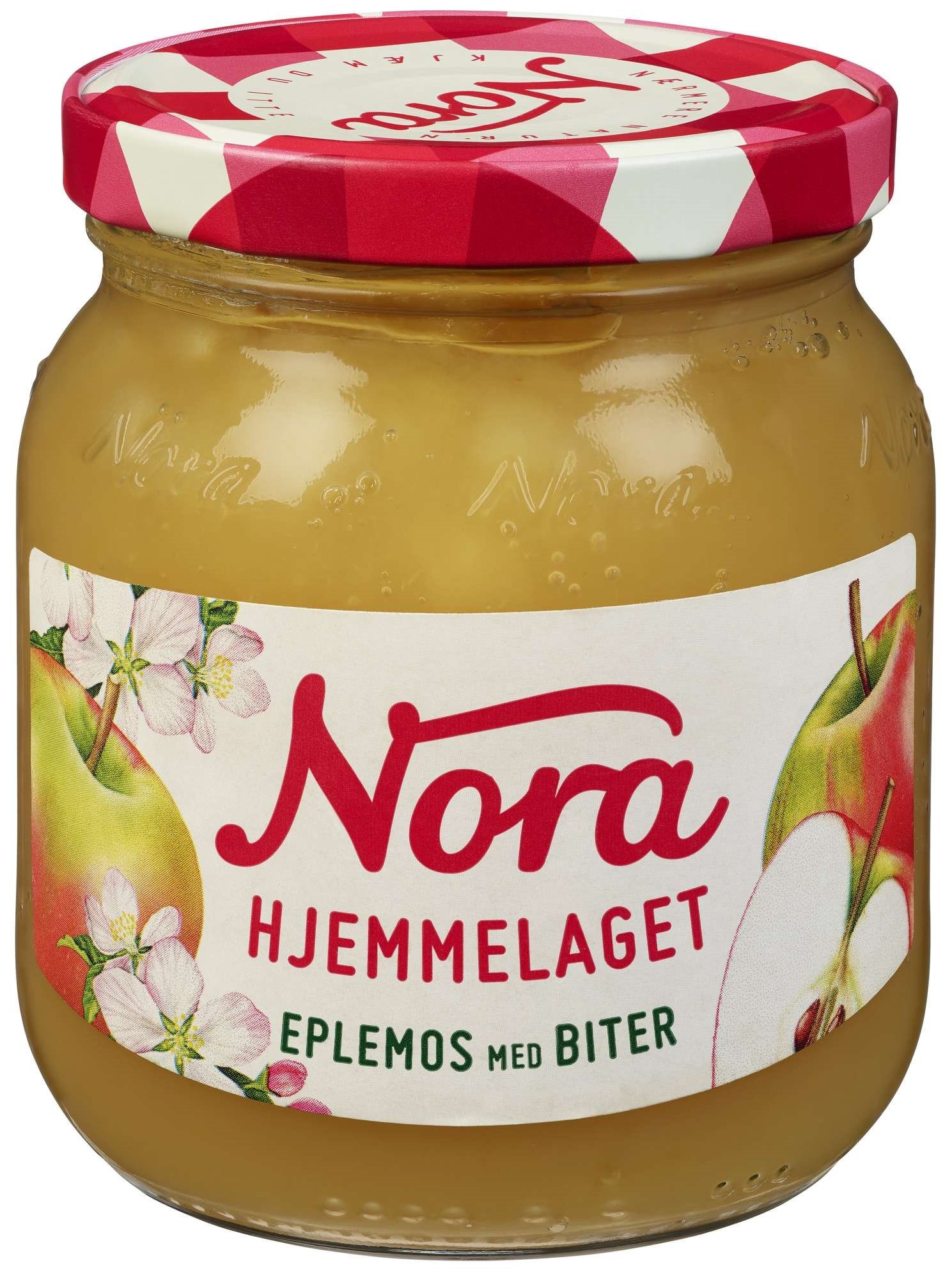 Eplemos m/biter hjemmelaget   380g