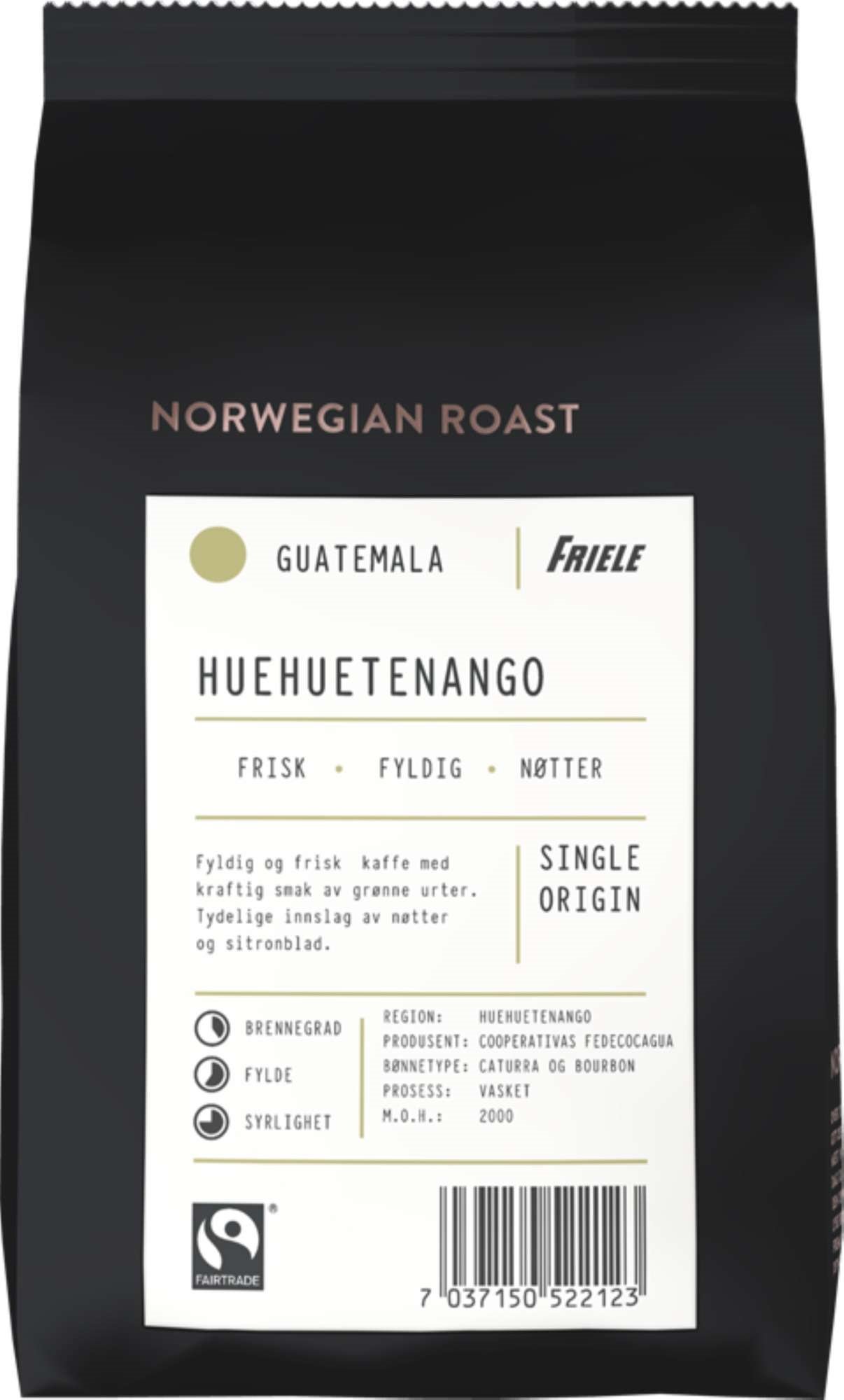 Guatemala kaffe hel fairtrade  500g