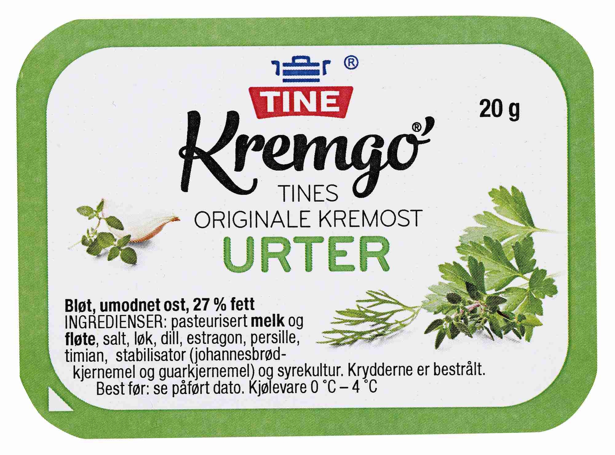 Kremost urte,kuvert   96x20g