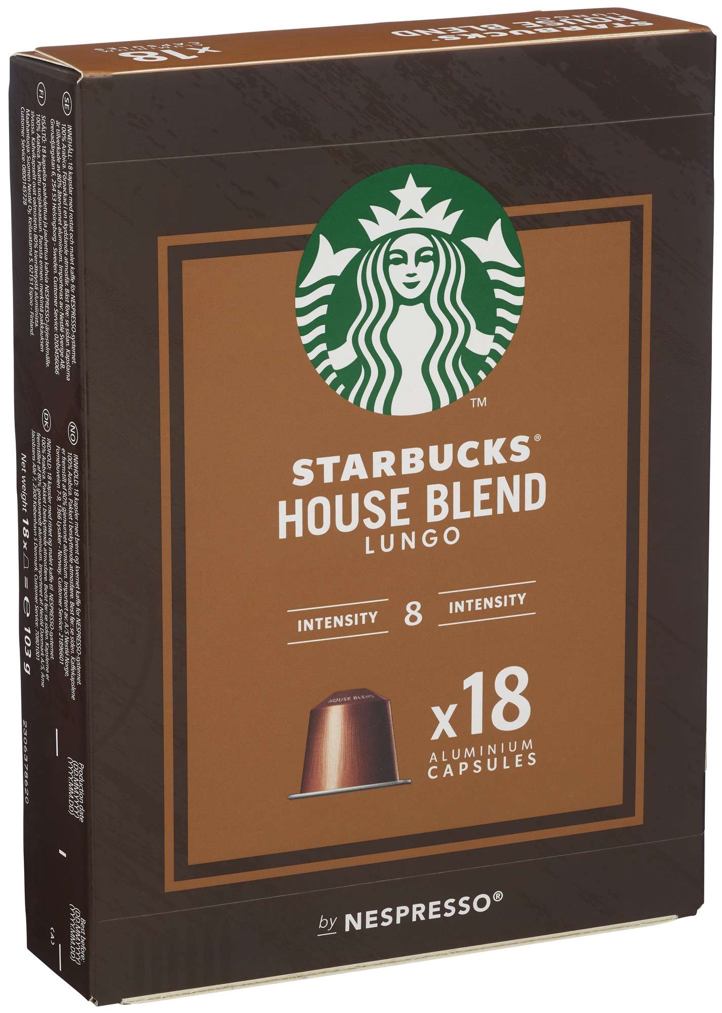 Starbucks house blend mpk x18   103g