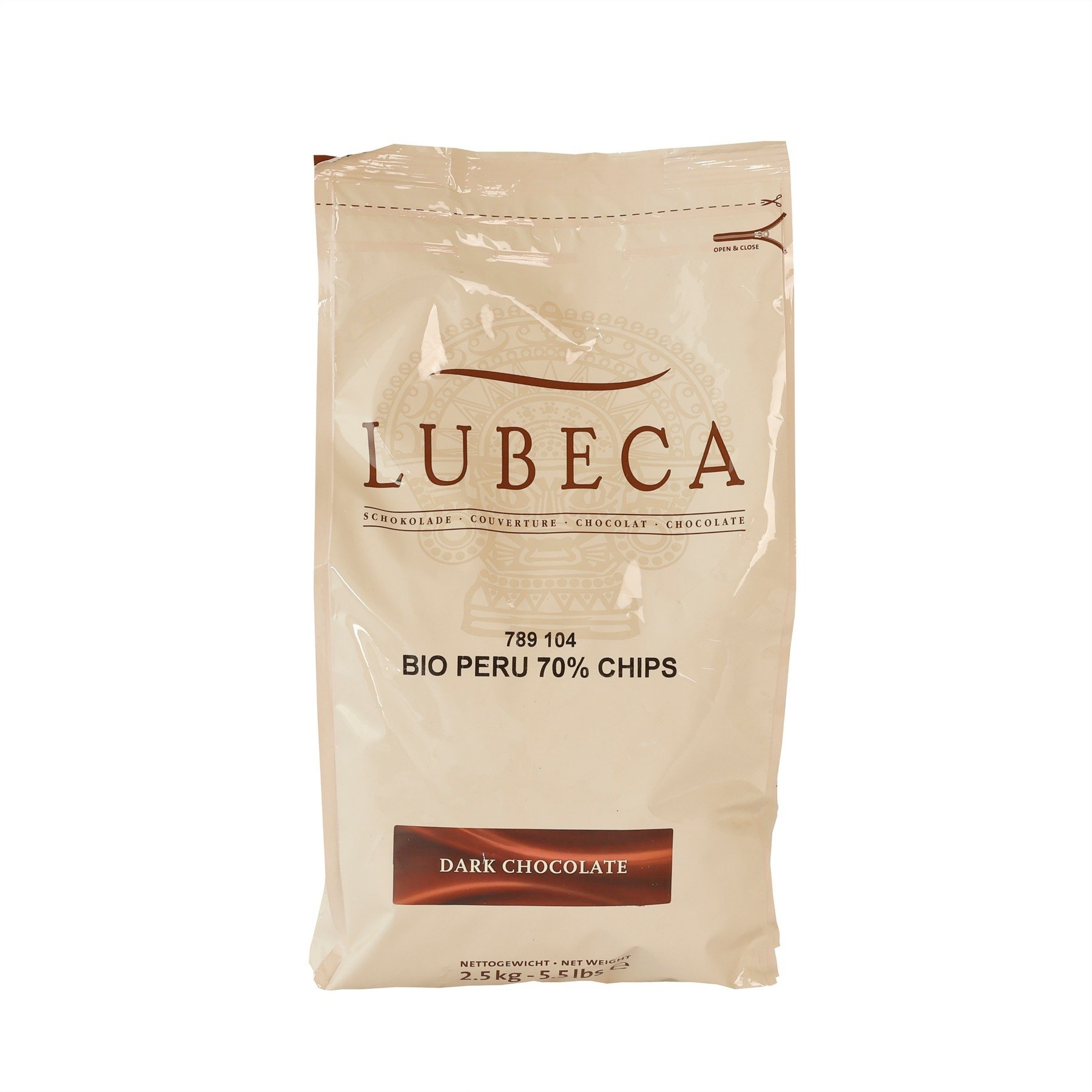 Lubeca covertyre bio peru 70% mørk  2,5kg