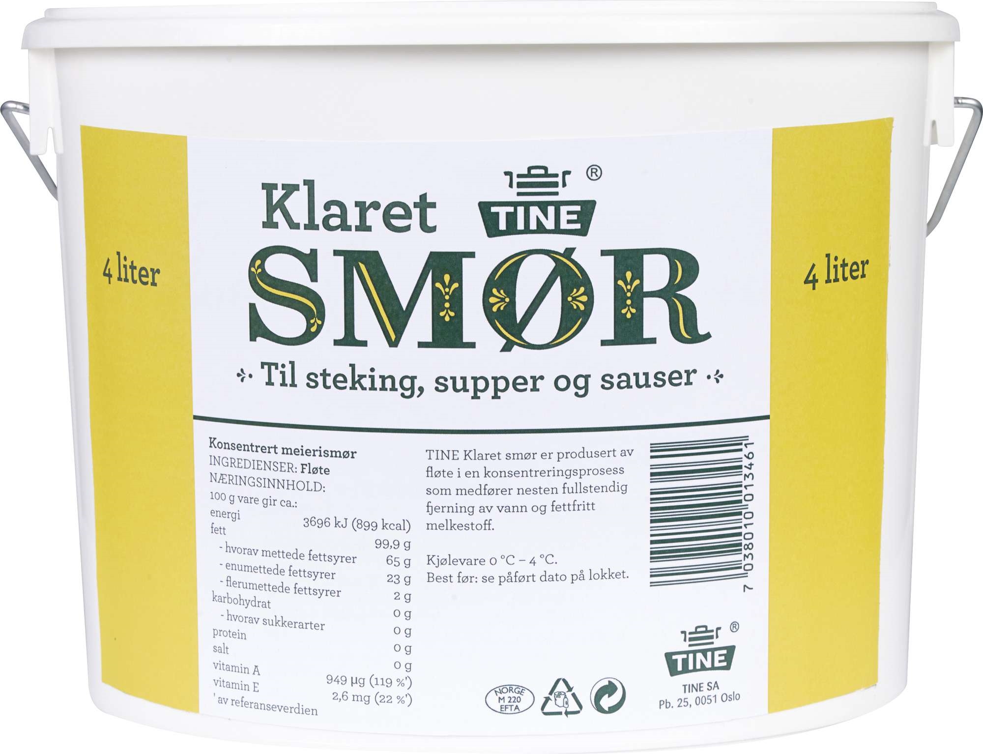 Smør klaret   4l