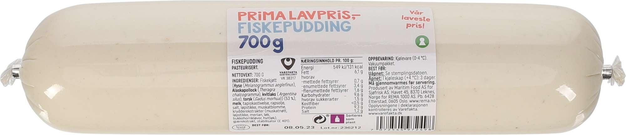 Fiskepudding   700g