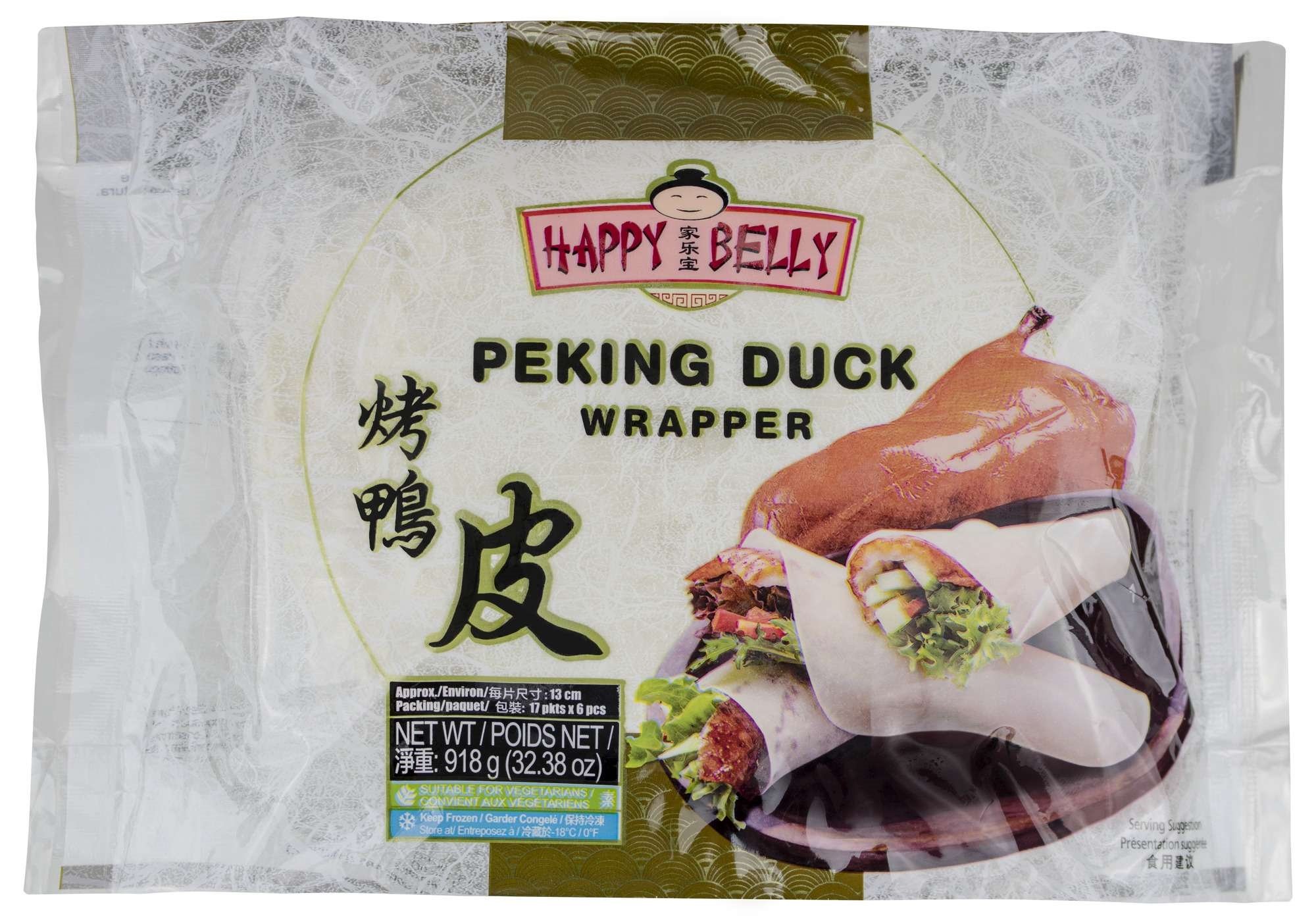 Peking duck wrapper 12 x 17 x 6pcs  918g