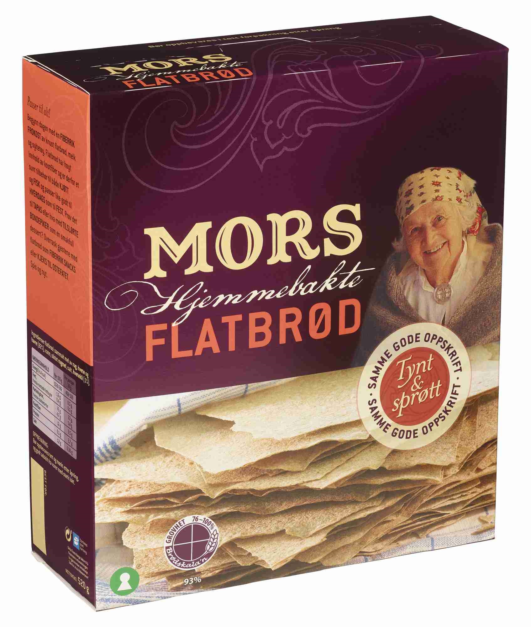 Flatbrød mors           520g