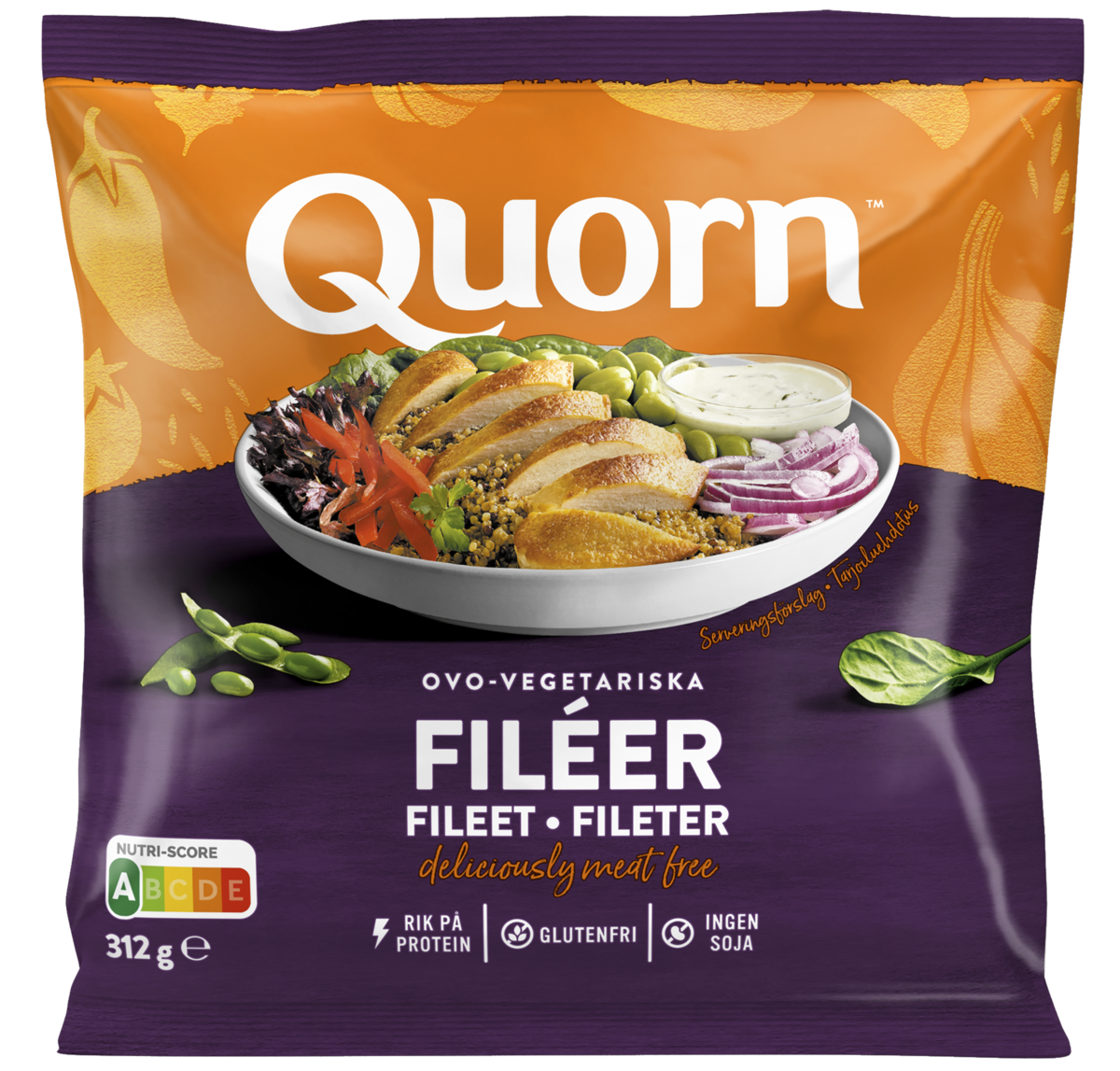 Quorn vegetabilske fileter  312g