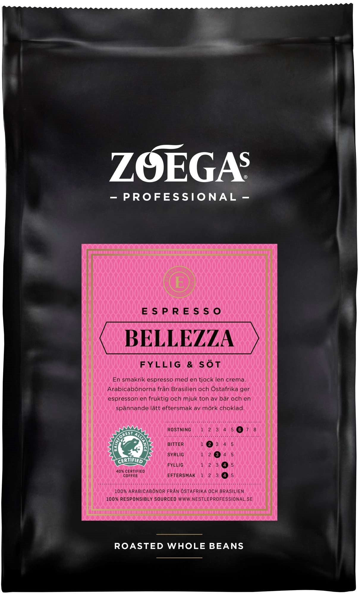 Zoegas espresso bellezza rwb  500g