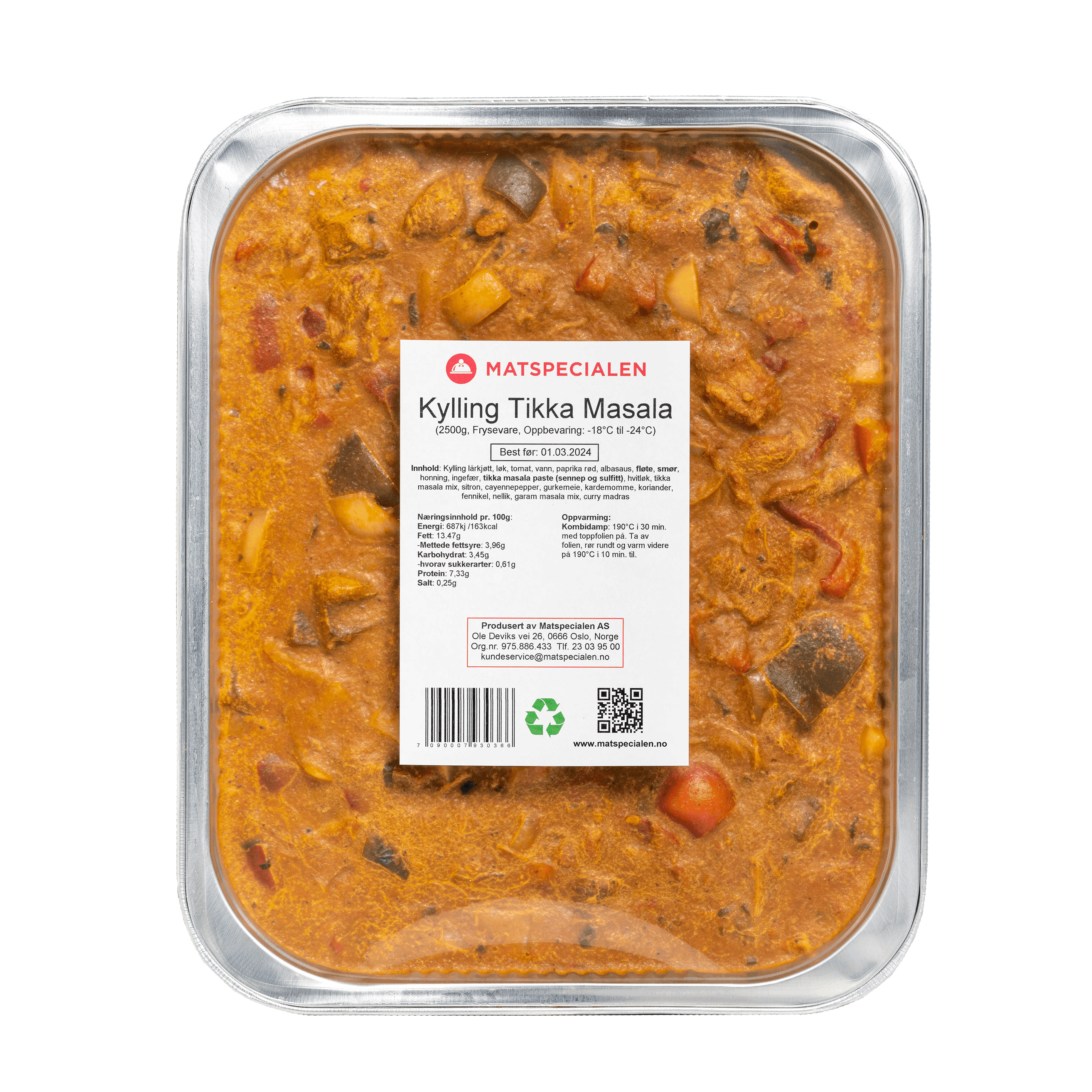 Kylling tikka masala   2,5kg